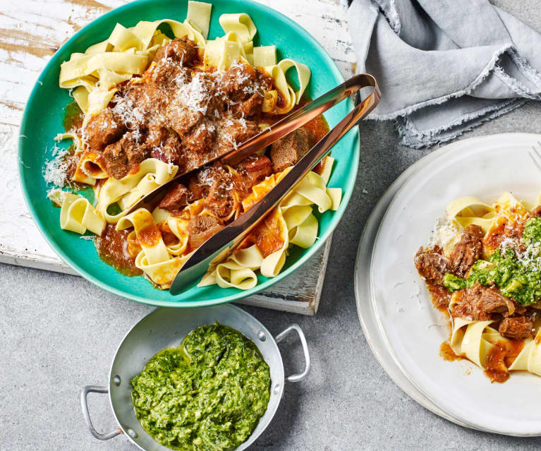 Lamb ragù with watercress and mint pesto (TM6, Mark Southon)