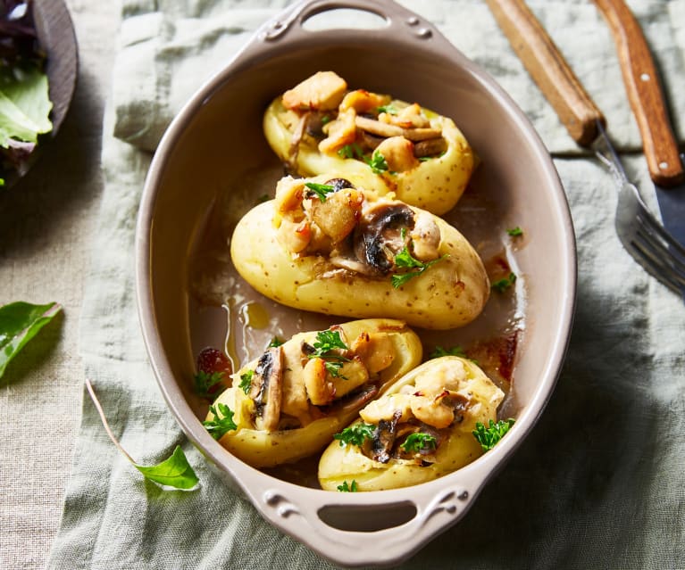 Recette - Pommes de terre farcies au fromage à Raclette de Savoie