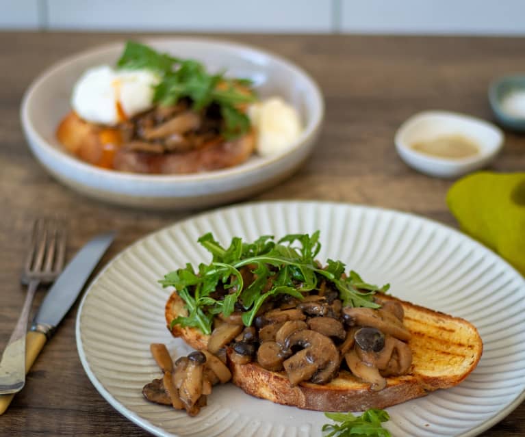 Cafe-style miso mushrooms