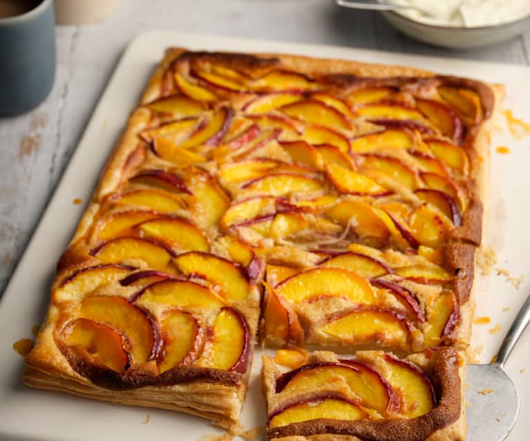 Tarte aux nectarines et frangipane