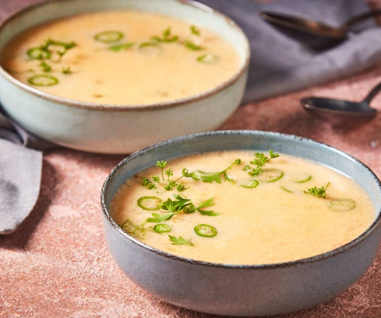 Caldo De Queso Con Papas