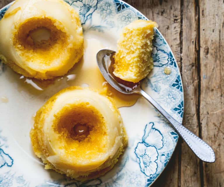 Petits gâteaux vapeur aux poires et au sirop d'érable