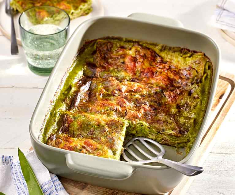 Grüne Bärlauch-Lasagne