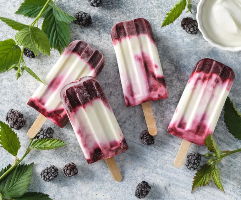 Brombeer-Joghurt-Eislutscher