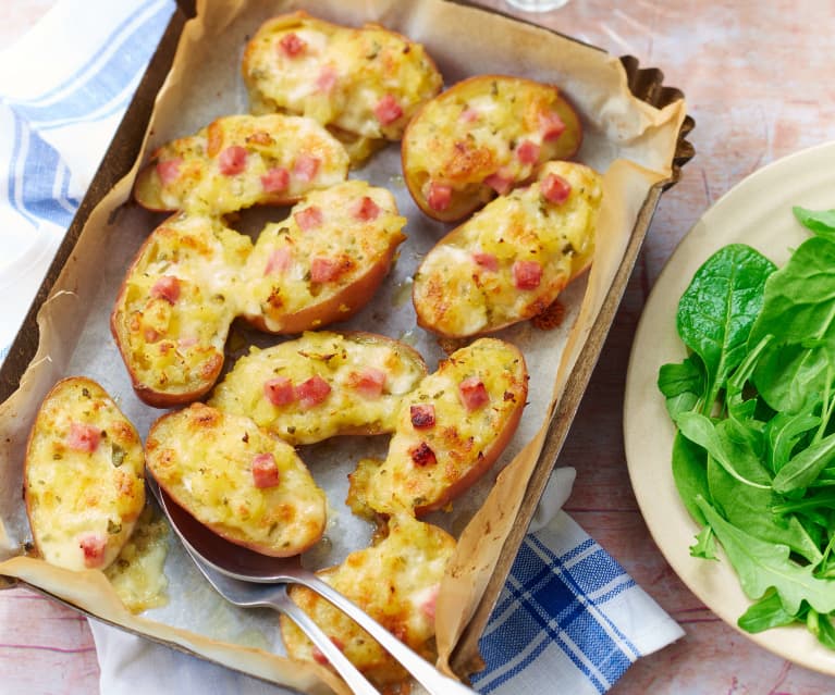 Pommes de terre farcies à la choucroute et au fromage à raclette