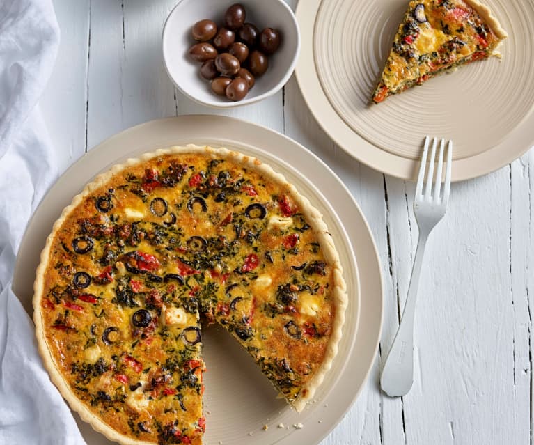 Vegetarische Quiche mit Spinat und Paprika - Cookidoo® – the official ...