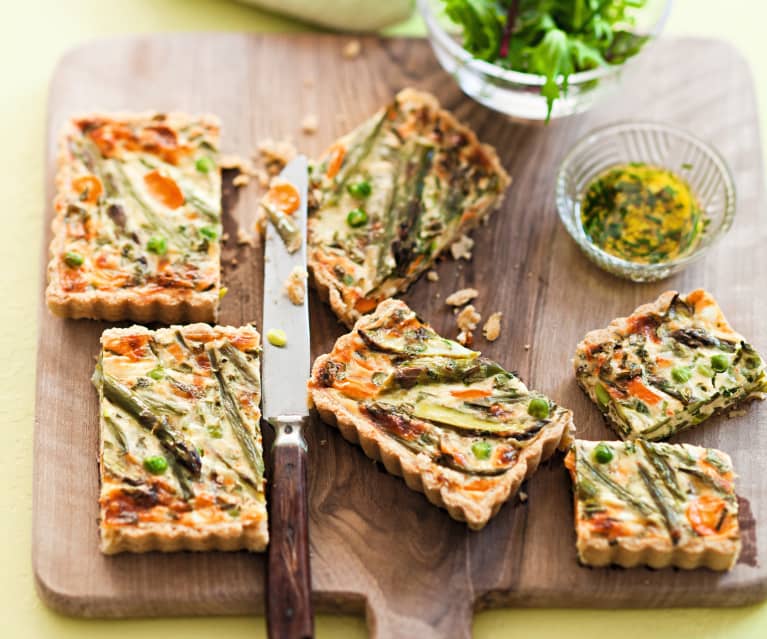 Quiche aux légumes de printemps