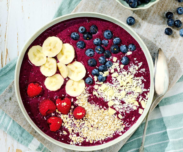 Blaubeer-Bananen-Bowl