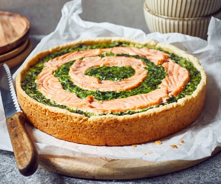 Lachs-Spinat-Quiche - Cookidoo® – the official Thermomix® recipe platform