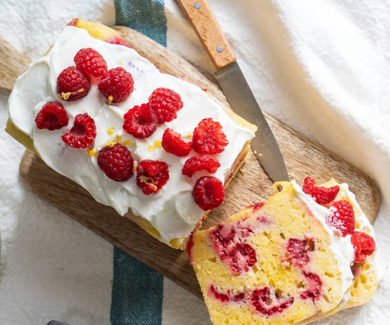 Cake vapeur citron et framboises