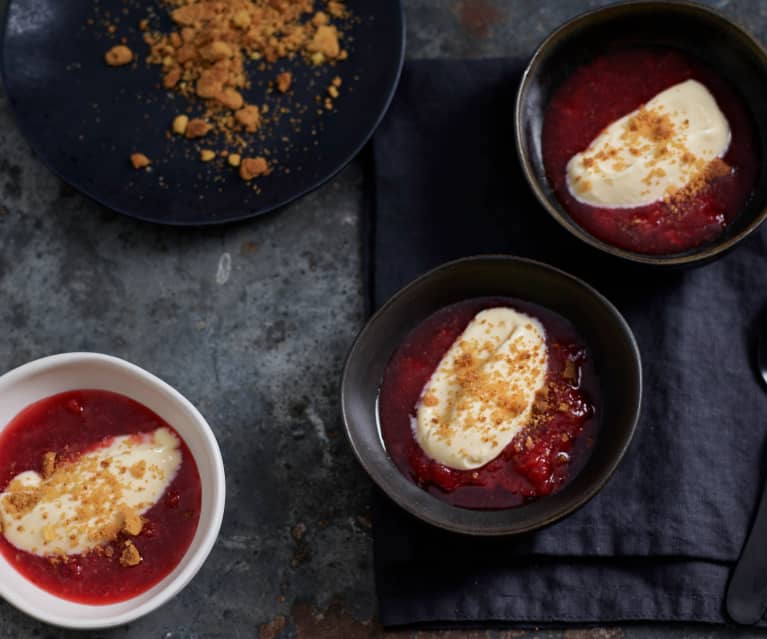 Deconstructed Strawberry Custard Tart