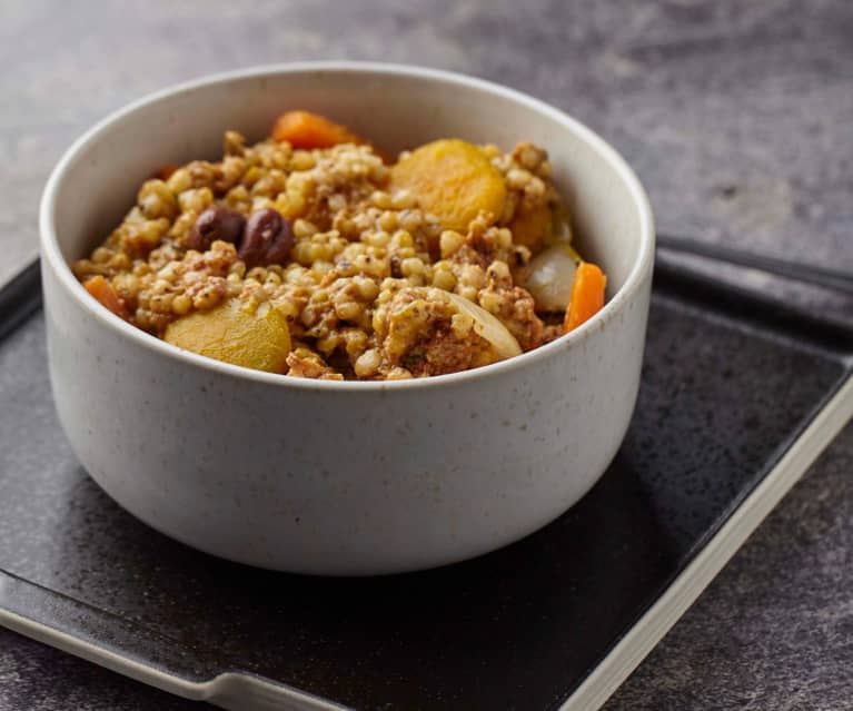 Verdure a Cottura Lenta con sorgo e pesto di pomodori secchi