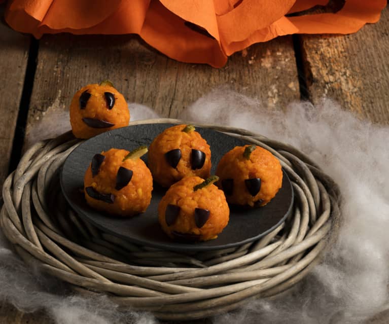 Risottobällchen Jack O´Lantern - Cookidoo® – das offizielle Thermomix®- Rezept-Portal