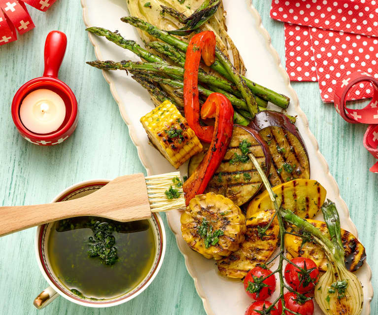 Marinade aux herbes pour légumes à griller