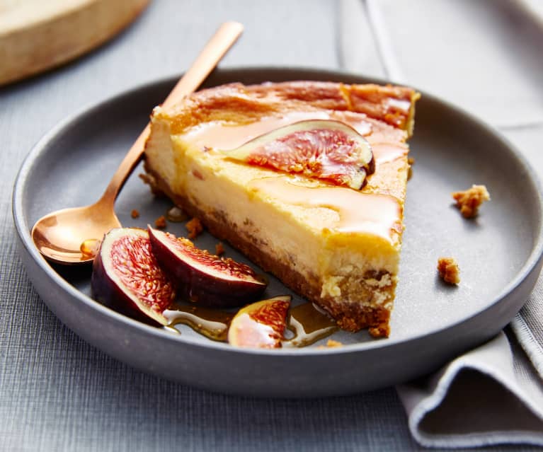 Cheesecake Au Fromage De Brebis Et Aux Figues Cookidoo La Plateforme De Recettes Officielle De Thermomix