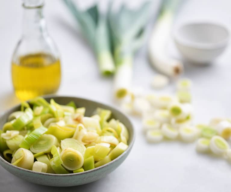 Sautéing 7 oz Leeks