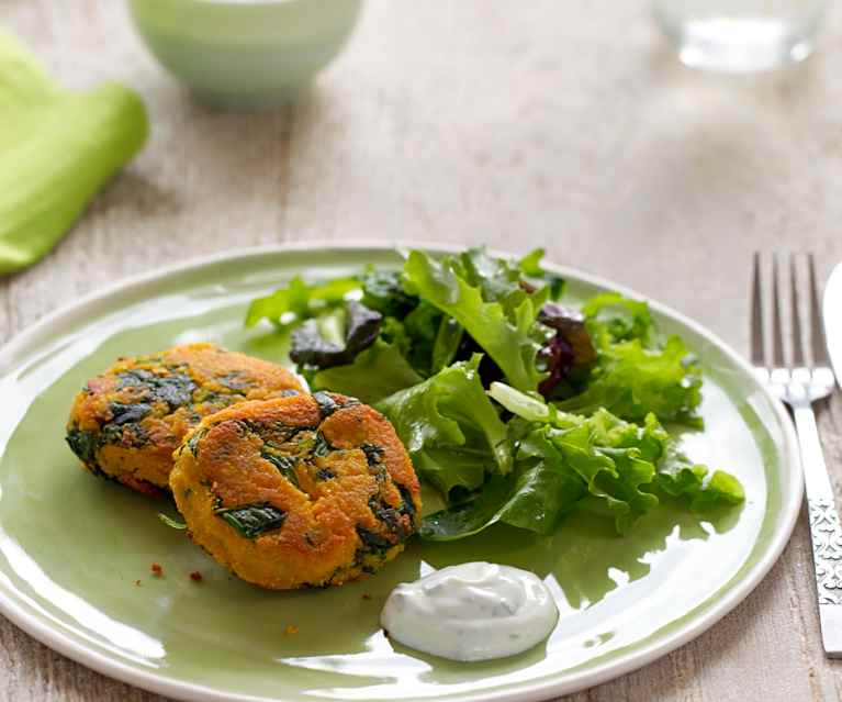 Sweet Potato and Spinach Cakes Cookidoo® the official Thermomix