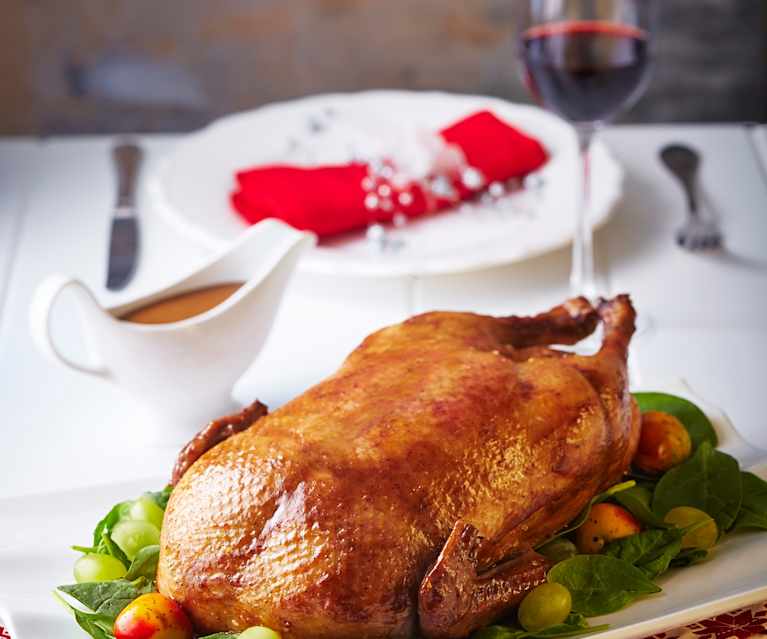 Pato navideño en salsa de ponche Pato navideño en salsa de ponche