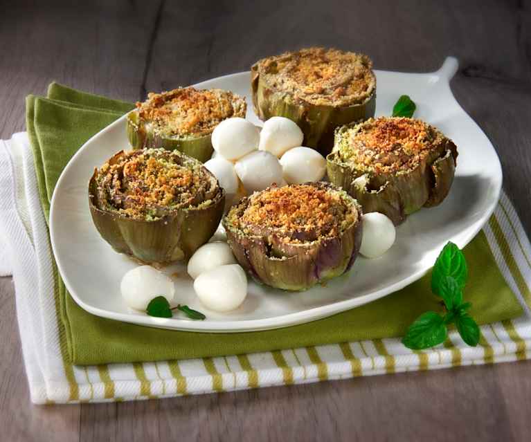 Carciofi romani gratinati Carciofi romani gratinati