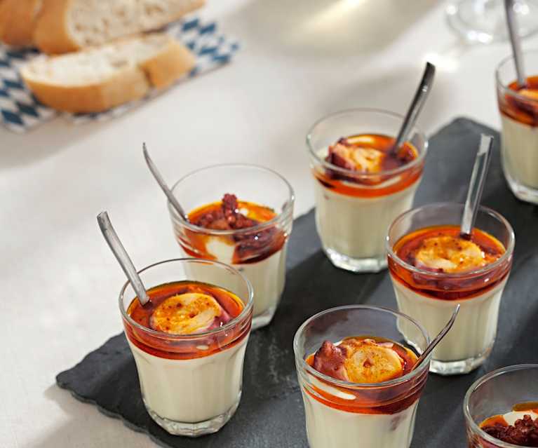 Crema di patate con polpo Crema di patate con polpo