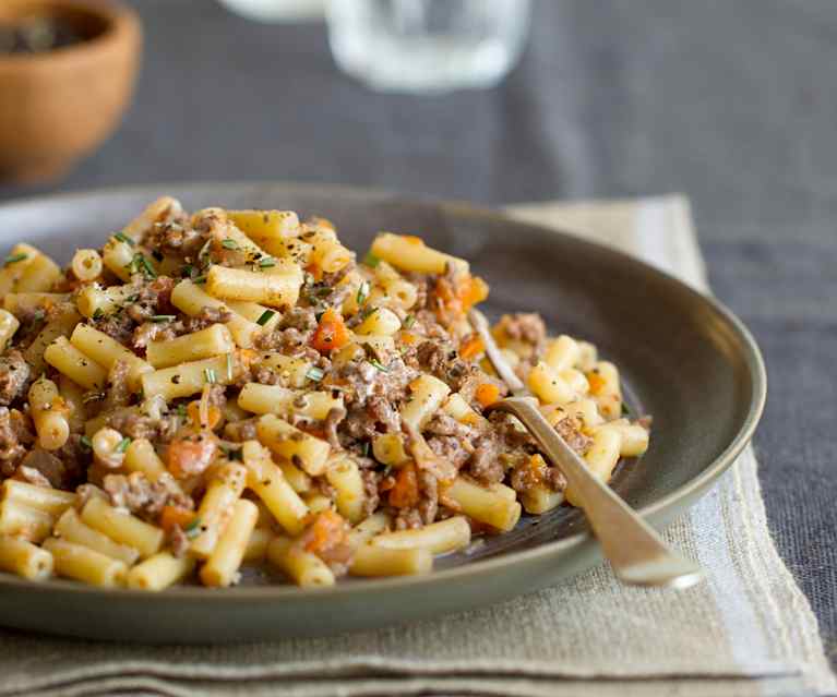 Beef-Ragout with Macaroni Beef-Ragout with Macaroni