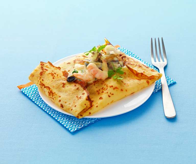 Gluten Free Savoury Pancakes with Seafood Cookidoo® the official