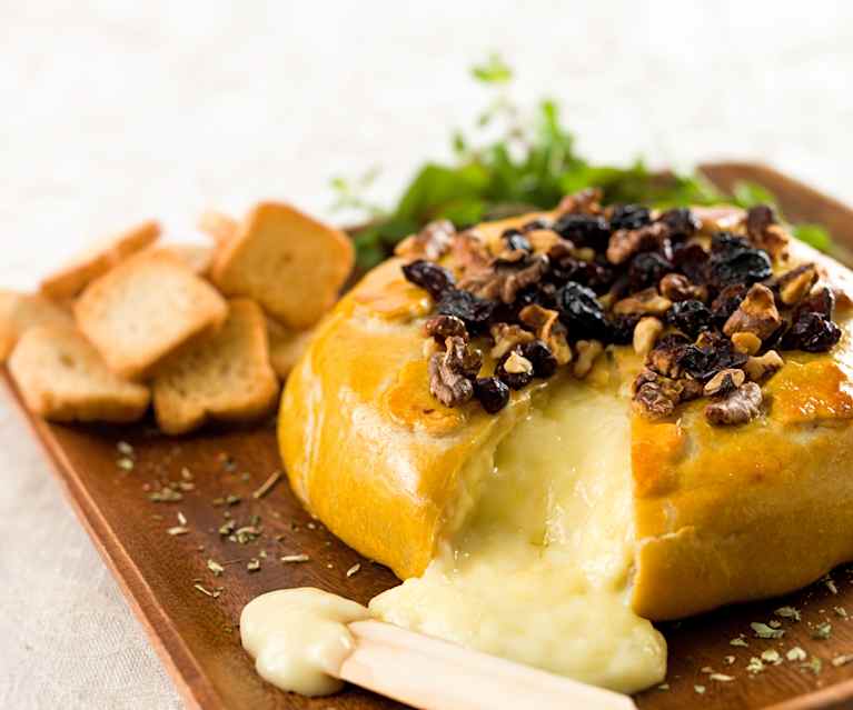Brie com mel e oregãos Brie com mel e oregãos
