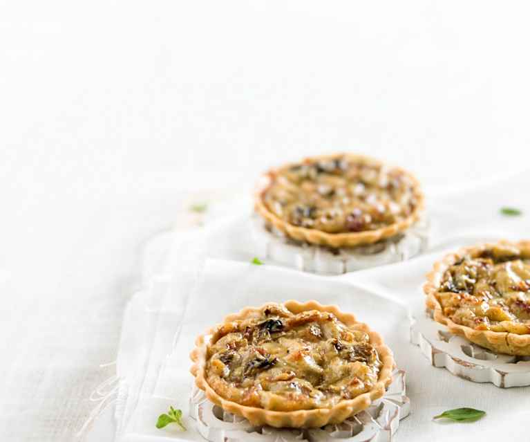 Tarteletes de bacon e cogumelos Tarteletes de bacon e cogumelos