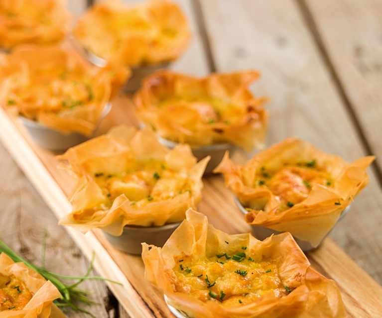 Tartes de alho-francês e cenoura Tartes de alho-francês e cenoura