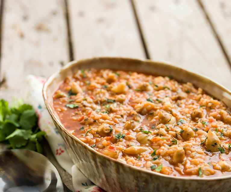 Arroz de lingueirão Arroz de lingueirão