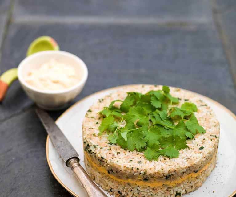 Arroz de atum com coentros Arroz de atum com coentros