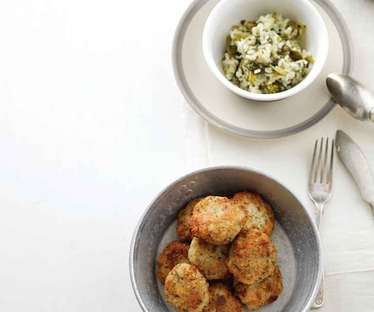 Pollock and Coriander Fishcakes with Savoy Rice Pollock and Coriander Fishcakes with Savoy Rice