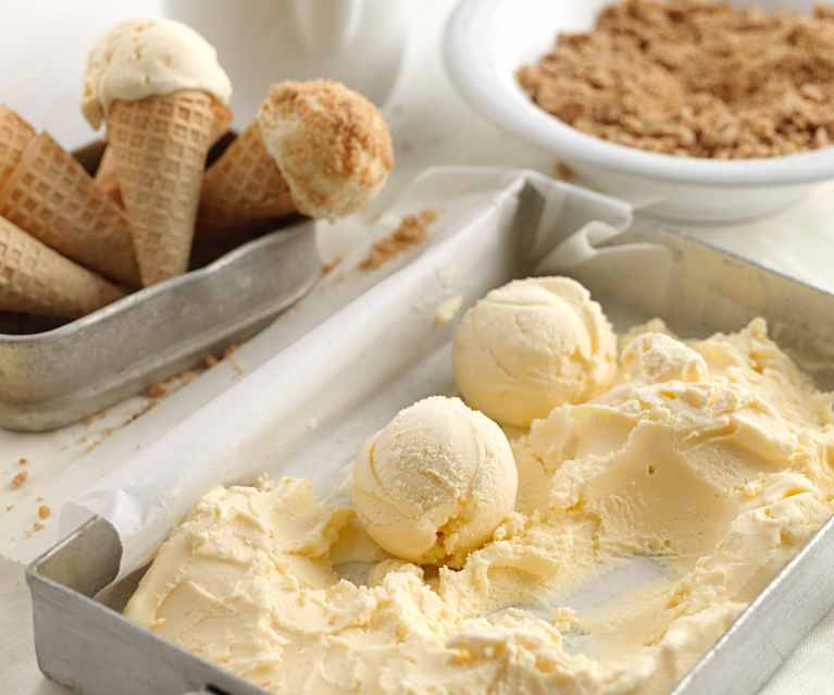 Gelado de apple crumble