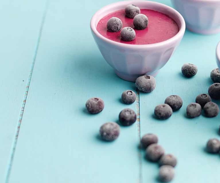 Mousse de mirtilo Mousse de mirtilo