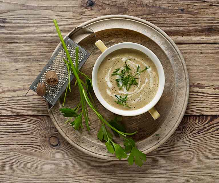 Potato and porcini mushroom soup Potato and porcini mushroom soup