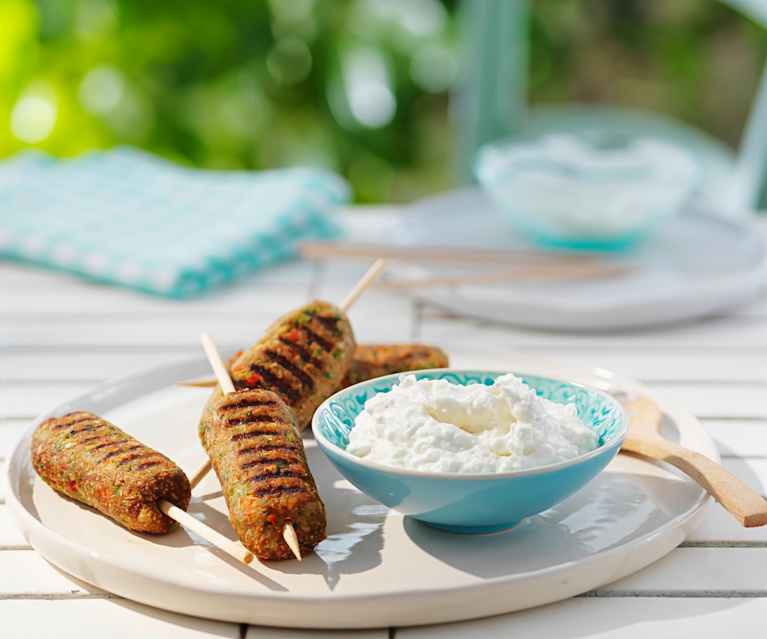 Cevapcici-Spieße aus Lammfleisch mit Fetadip - Cookidoo® – das ...