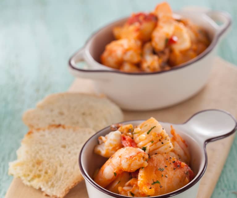Seafood Stir-fry in Tomato Sauce