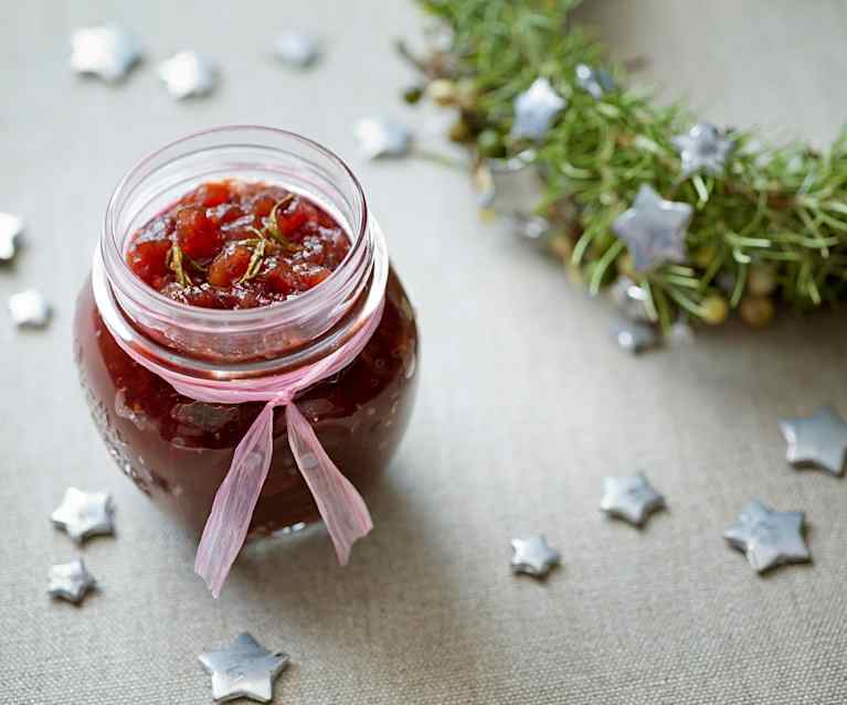 Brusinkovo-rozmarýnové chutney Brusinkovo-rozmarýnové chutney