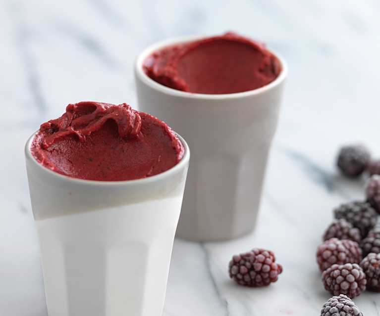 Gelado de amora Gelado de amora