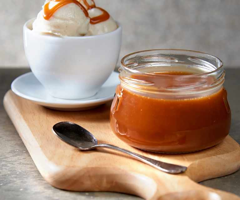Salsa de toffee al café Salsa de toffee al café