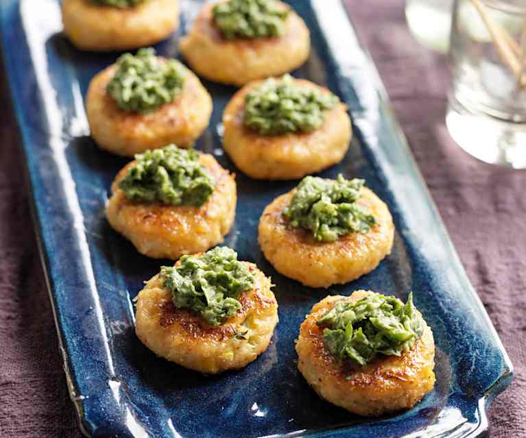Mini Crab Cakes with Coriander Paste Mini Crab Cakes with Coriander Paste