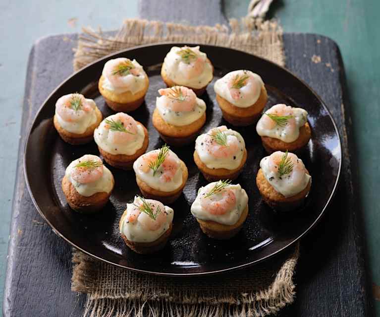 Polenta Muffins With Prawns And Mayo Cookidoo Das Offizielle Thermomix Rezept Portal