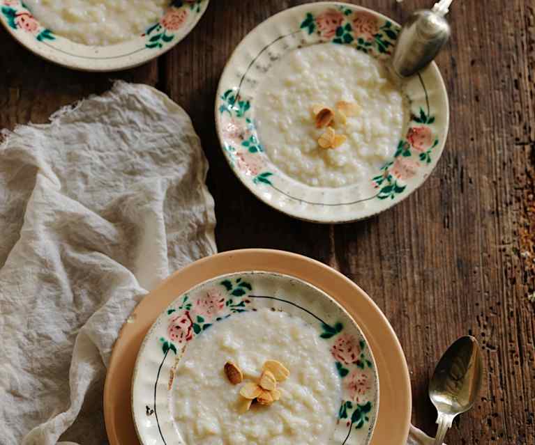 Khir - Arroz doce com amêndoa e especiarias Khir - Arroz doce com amêndoa e especiarias