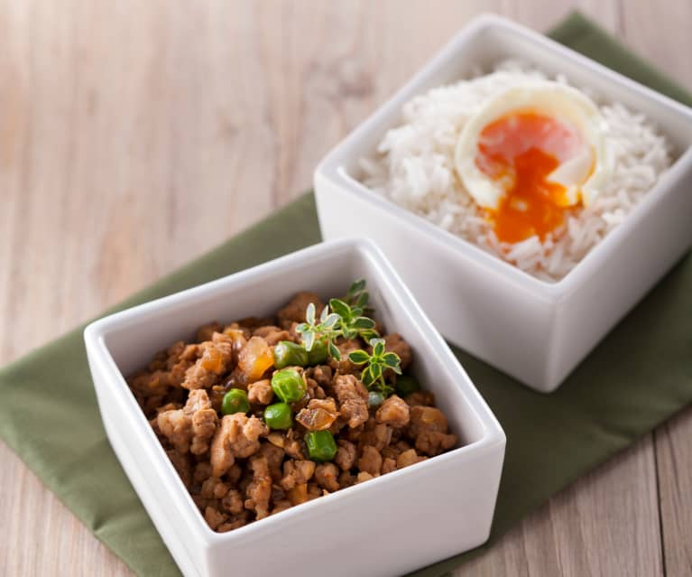 Braised Pork and Egg with Rice