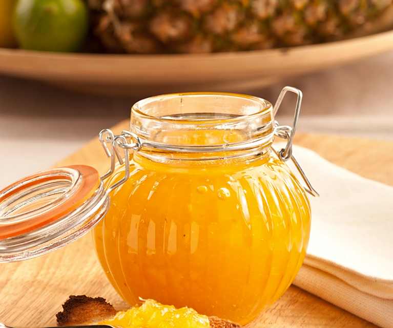 Mermelada de piña y lima Mermelada de piña y lima
