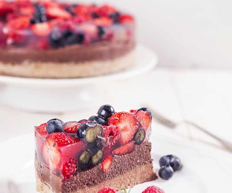 Torta raw di mele e frutti di bosco Torta raw di mele e frutti di bosco