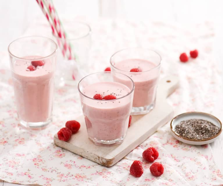 Jahodovo-jogurtové smoothie s chia semínky