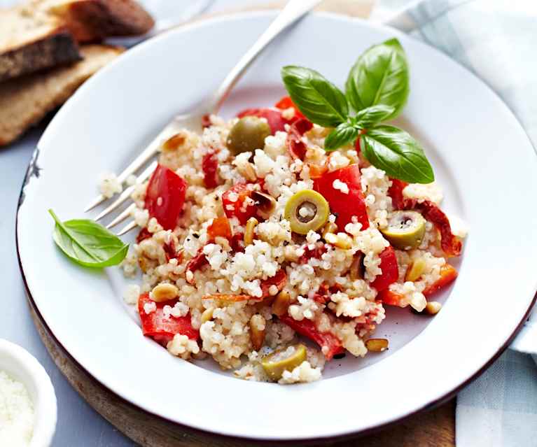 Graupen-Risotto mit Paprika Graupen-Risotto mit Paprika