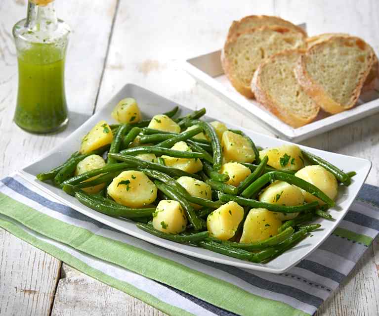 Patate e fagiolini al pesto Patate e fagiolini al pesto