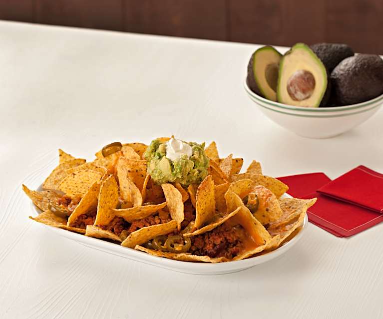 Nachos au chili et cheddar Nachos au chili et cheddar